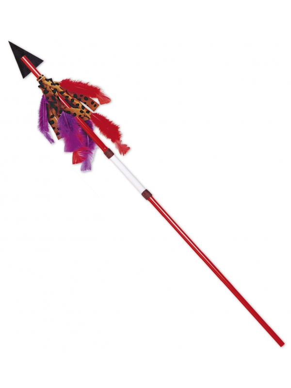 Lance indienne 125 cm pliable avec plumes