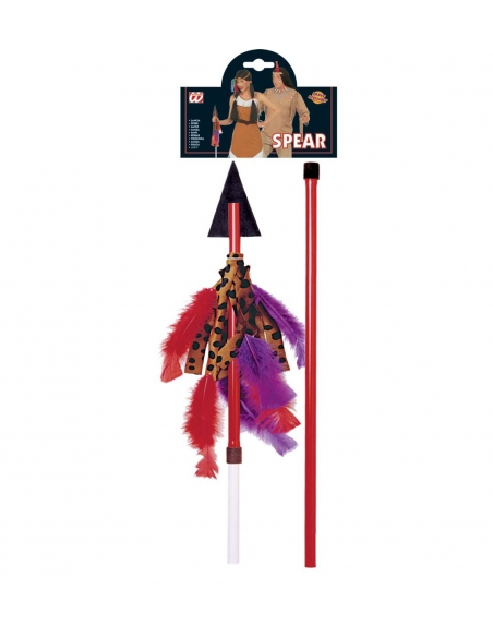 Lance indienne 125 cm pliable avec plumes