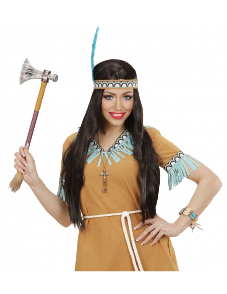 Collier chef indien avec totem tête d'aigle