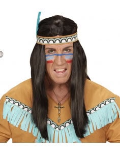 Collier chef indien avec totem tête d'aigle 2