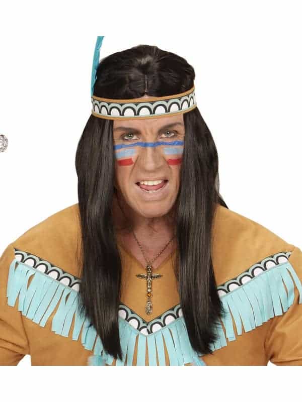 Collier chef indien avec totem tête d'aigle