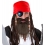 Set pirate adulte avec barbe, bandana et cache œil