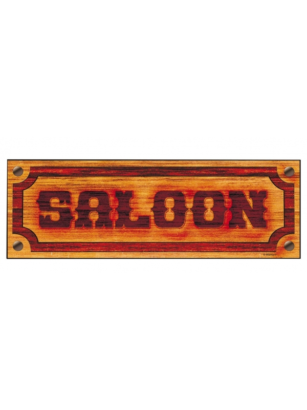 Déco Western - Affiche Saloon 78x26 cm