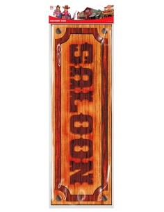 Déco Western - Affiche Saloon 78x26 cm 2