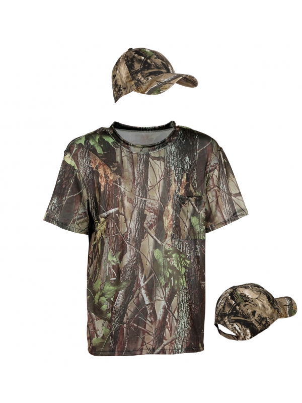 Déguisement de chasseur pour adulte avec casquette