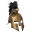 Casque de Gladiateur Bronze avec crète en plumes