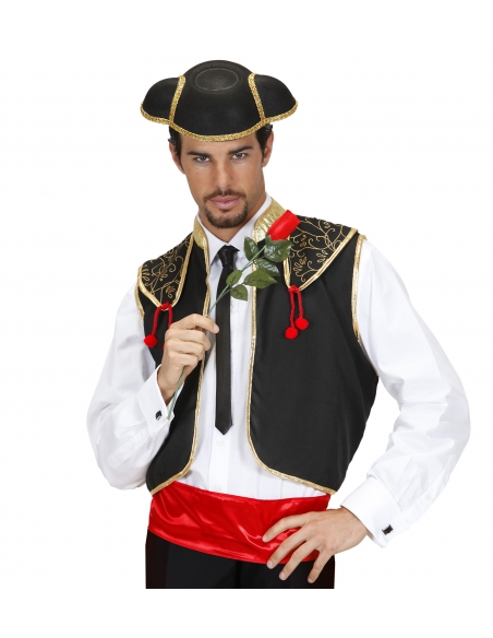 Déguisement espagnol homme gilet et ceinture