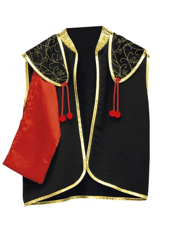 Déguisement espagnol homme gilet et ceinture