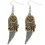 Boucles d'Oreilles Steampunk Plumes, Accessoire
