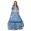 Robe de Princesse Bleue Haute Qualité Femme - XS à XXL