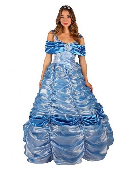 Robe de Princesse Bleue Haute Qualité Femme - XS à XXL