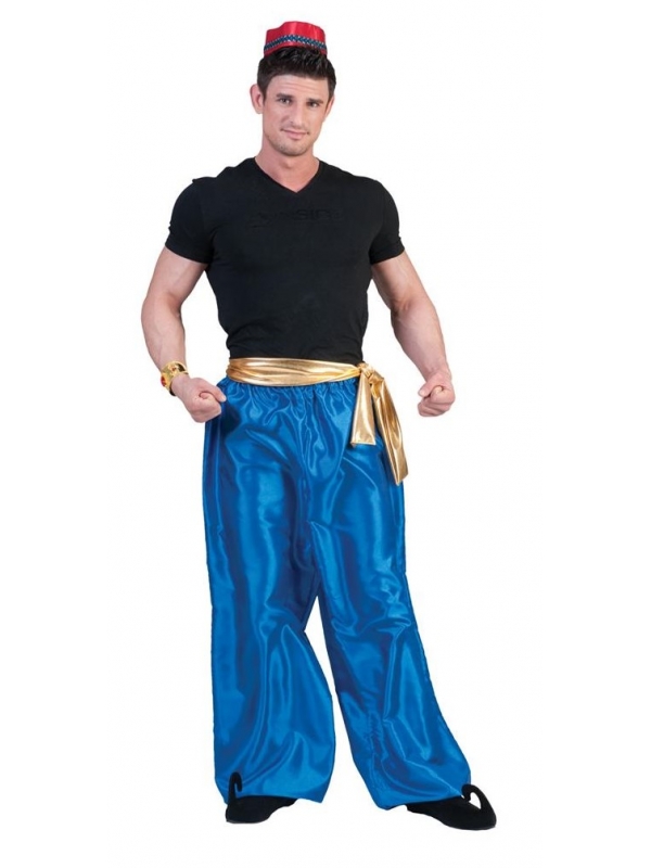 Pantalon Sultan Aladin bleu pour adulte