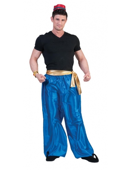 Pantalon Sultan Aladin bleu pour adulte