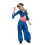 Pantalon Satiné Bleu pour Danseuse Orientale