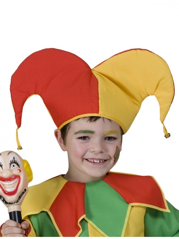 Chapeau fou du roi ou Joker enfant avec Grelots
