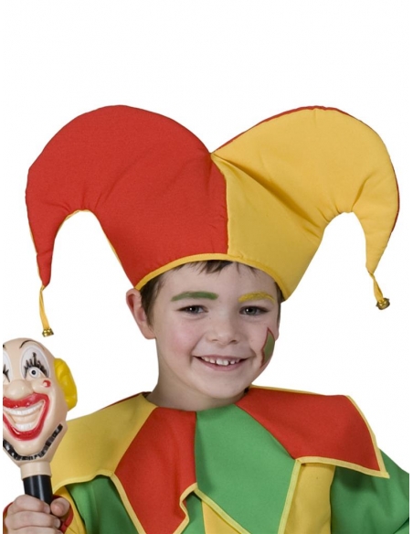 Chapeau fou du roi ou Joker enfant avec Grelots