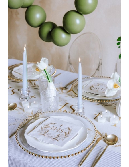 Bougies chauffe-plat cœur, 4 cm, blanc - Déco mariage