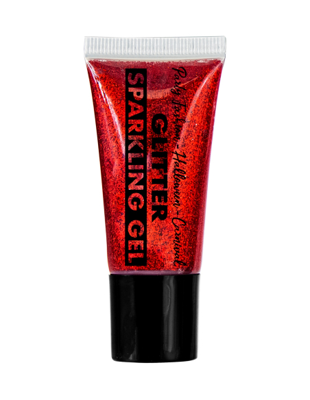 Gel de maquillage à paillettes rouge - 25ml