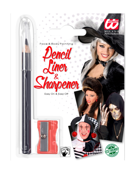 Crayon maquillage noir avec taille crayon