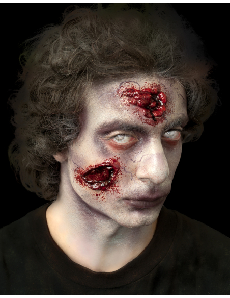 Blessures Infestées de Zombies : Maquillage Haute Qualité Halloween