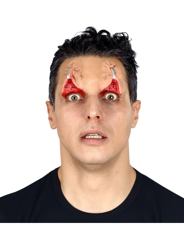 Prothèse : Yeux avec agrafe latex : Maquillage halloween