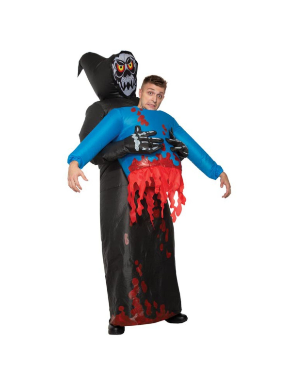 Costume Gonflable d'Halloween Faucheuse et Victime - Gamme Lux