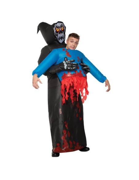 Costume Gonflable d'Halloween Faucheuse et Victime - Gamme Lux