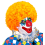 Perruque clown orange pour adulte
