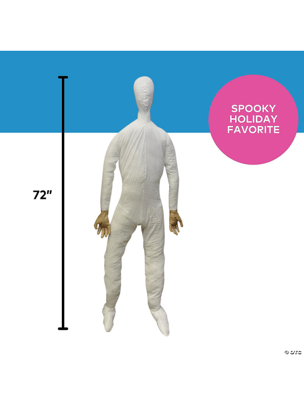 Mannequin Chiffon Grandeur Nature 1,8m - Décoration Polyvalente pour Halloween