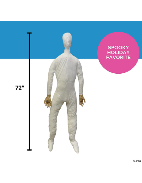 Mannequin Chiffon Grandeur Nature 1,8m - Décoration Polyvalente pour Halloween