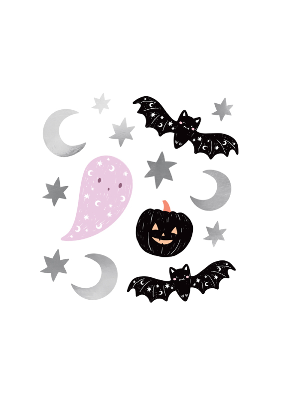 Stickers décoration halloween lot de 14 pièces