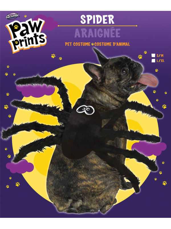Déguisement araignée halloween pour chien