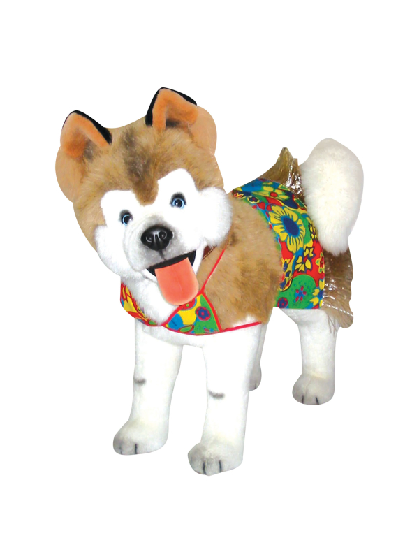 Déguisement de chien en bikini hawaïen