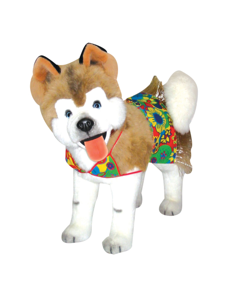 Déguisement de chien en bikini hawaïen