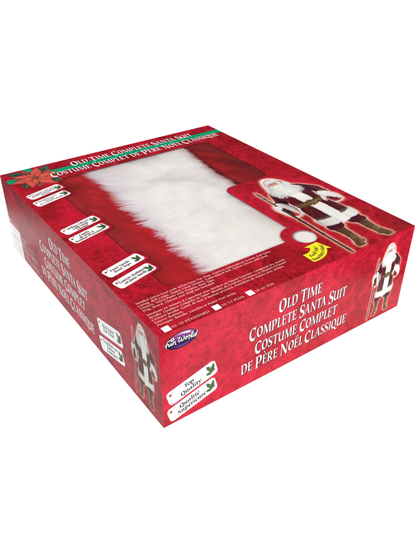 Costume Père Noël d'Antan, Deluxe qualité professionnelle