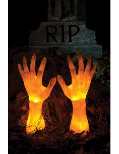 Mains de Zombie animées - Décoration halloween extérieur