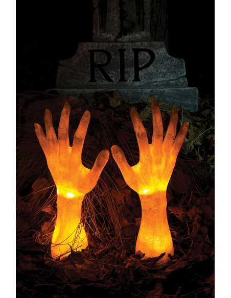 Mains de Zombie animées - Décoration halloween extérieur