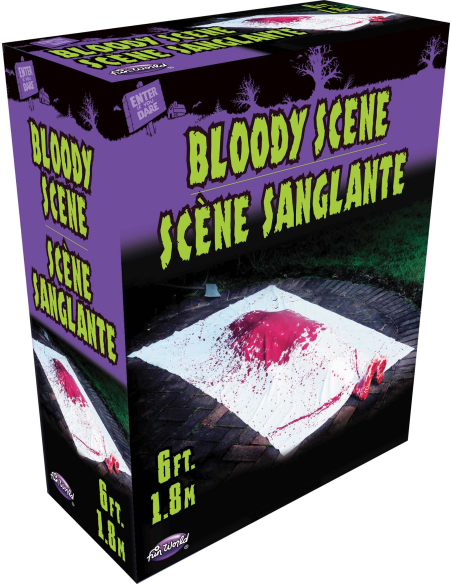 Kit Complet de Scène de Meurtre Sanglant - Décoration Halloween
