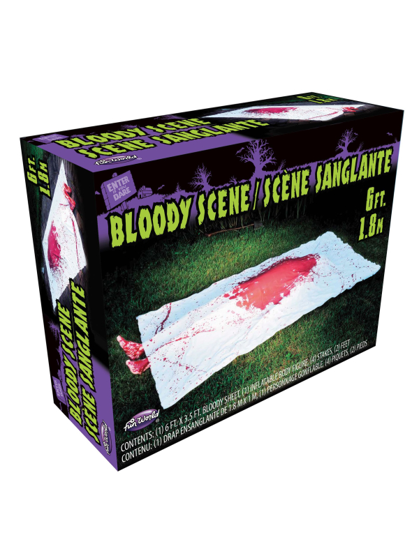 Kit Complet de Scène de Meurtre Sanglant - Décoration Halloween