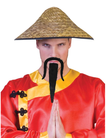 Moustache et barbichette de Chinois