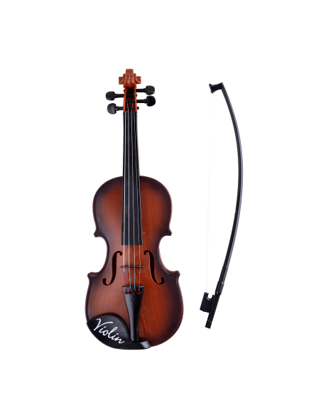 Violon factice aspect bois avec archet