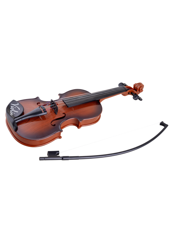 Violon factice aspect bois avec archet