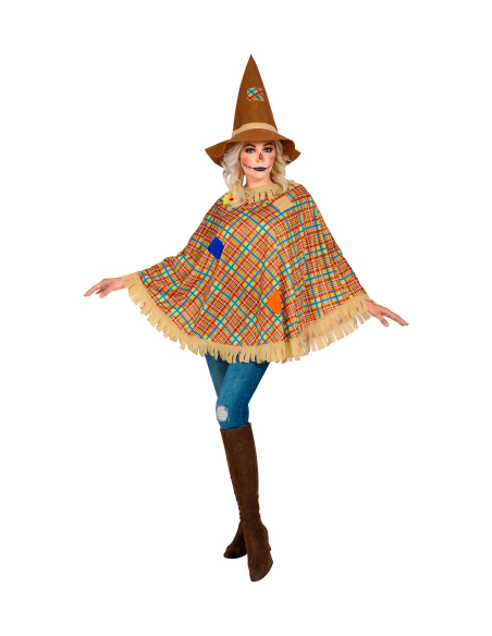 Déguisement épouvantail femme avec chapeau - Halloween
