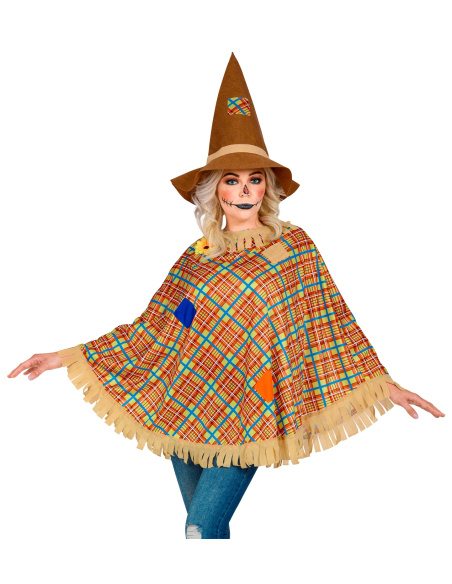 Déguisement épouvantail femme avec chapeau - Halloween