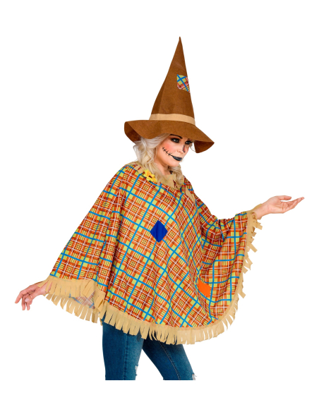 Déguisement épouvantail femme avec chapeau - Halloween