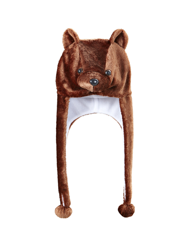 Bonnet d'ours brun avec des pattes