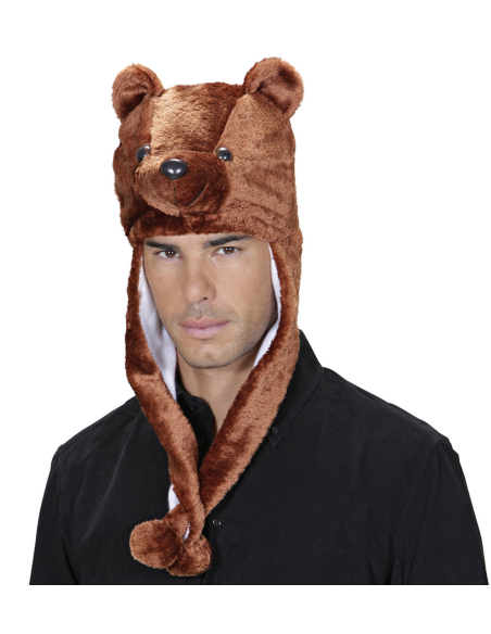 Bonnet d'ours brun avec des pattes