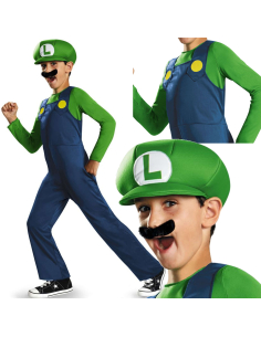 Déguisement Nintendo Super Mario Frères Luigi pour Enfants 2
