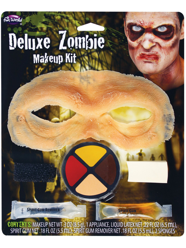 Kit maquillage zombie Deluxe avec colle