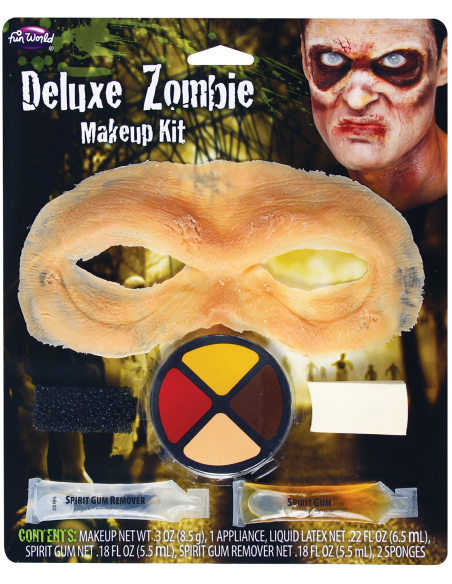 Kit maquillage zombie Deluxe avec colle